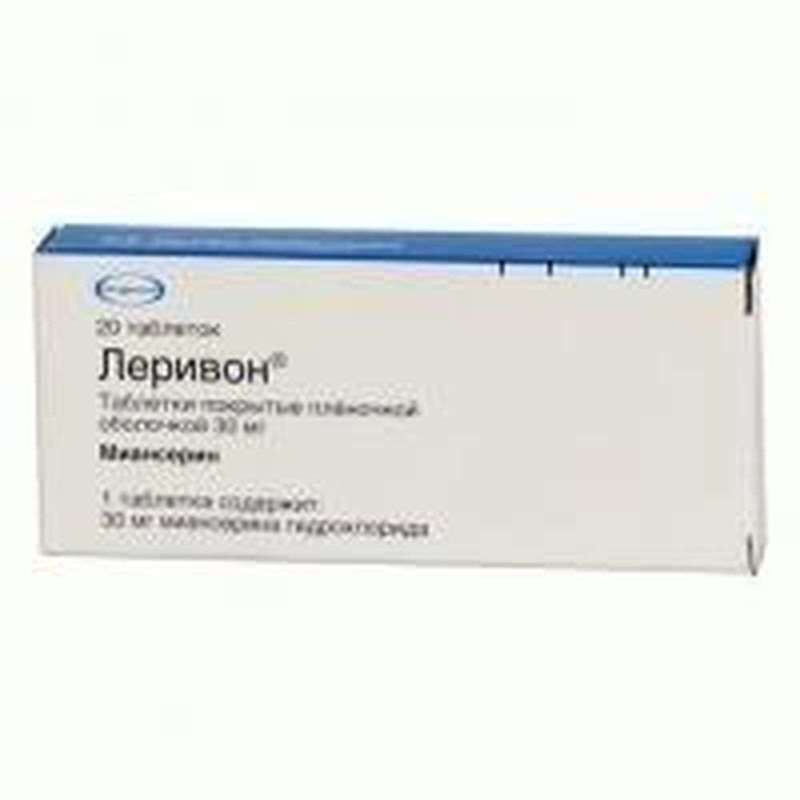 Lerivon 30mg 20 pills buy antidepressant with sedative component