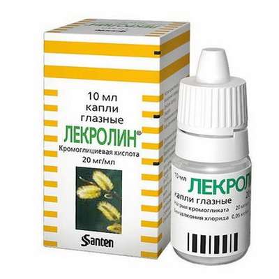 Lecrolyn eye drops 20mg/ml 10ml stop allergic conjunctivitis and keratitis